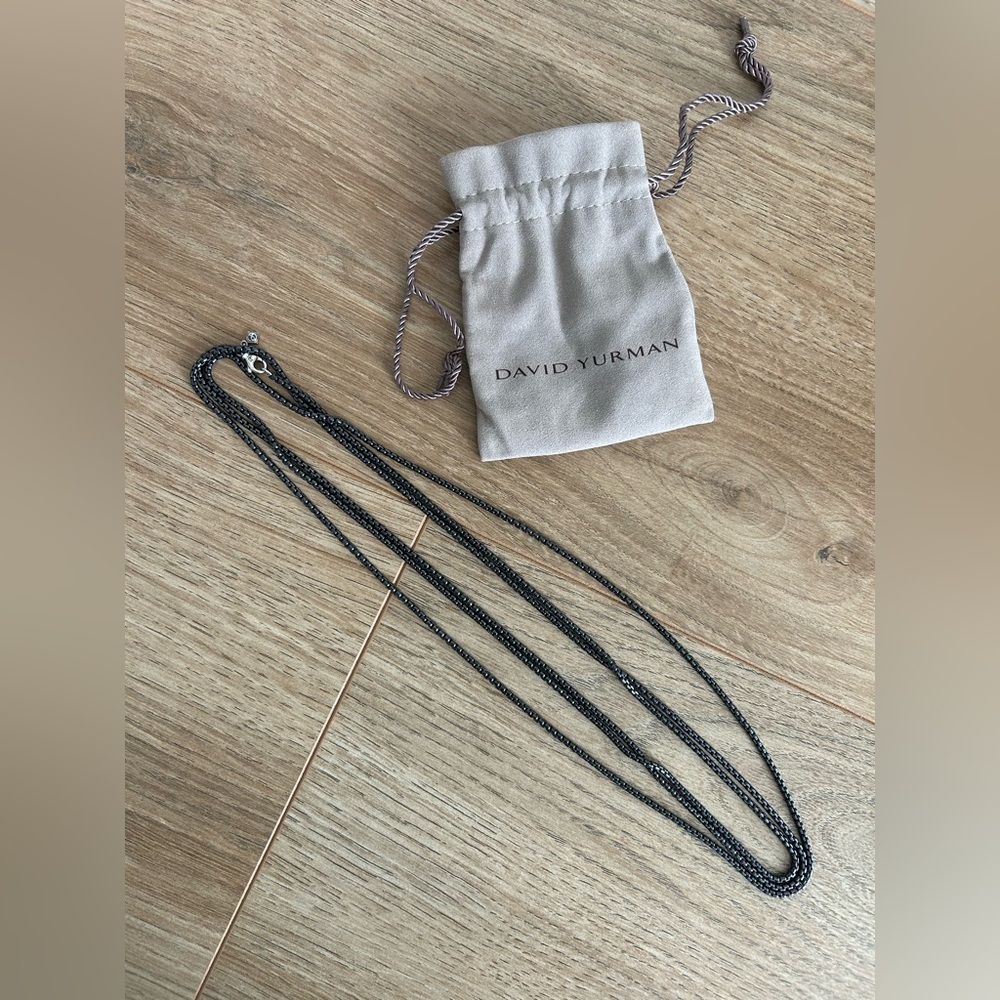 David Yurman Layering Necklace with Silver Clasp